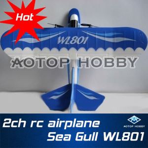 Wholesale Free shipping Promotion 2 CH rc airplane WL801 sea gull